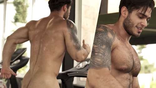 JustTheGays thumbnail for Atlas Astone – working out naked - amateur gay porn from OnlyFans, MyVidster, GayForFans and more! - 