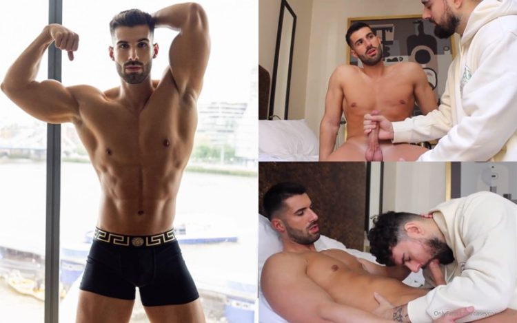JustTheGays thumbnail for Euardo Fonseca gets worshipped and jerked by Case Cooper – Alpha Harry - amateur gay porn from OnlyFans, MyVidster, GayForFans and more! - Jerk Off