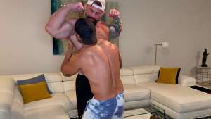 JustTheGays thumbnail for The Cheeky Monkey – DaddyGymRat and Cheeky Monkey – RFC - amateur gay porn from OnlyFans, MyVidster, GayForFans and more! - 