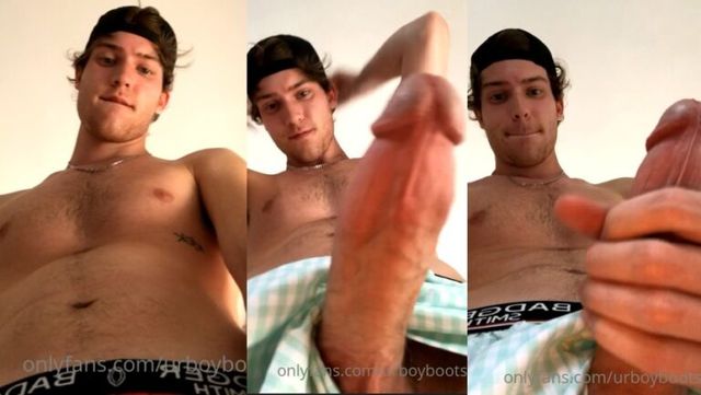 JustTheGays thumbnail for Big dick Tiktoker jerking off and cumming – urboyboots - amateur gay porn from OnlyFans, MyVidster, GayForFans and more! - 