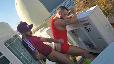 JustTheGays thumbnail for Embedded In The Roof – Romeo Davis and ViciousMen – RFC - amateur gay porn from OnlyFans, MyVidster, GayForFans and more! -