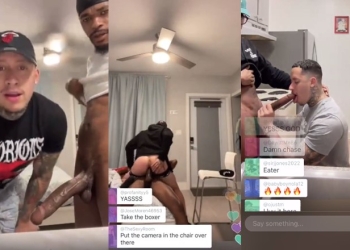 JustTheGays thumbnail for Live kitchen BJ - amateur gay porn from OnlyFans, MyVidster, GayForFans and more! - 