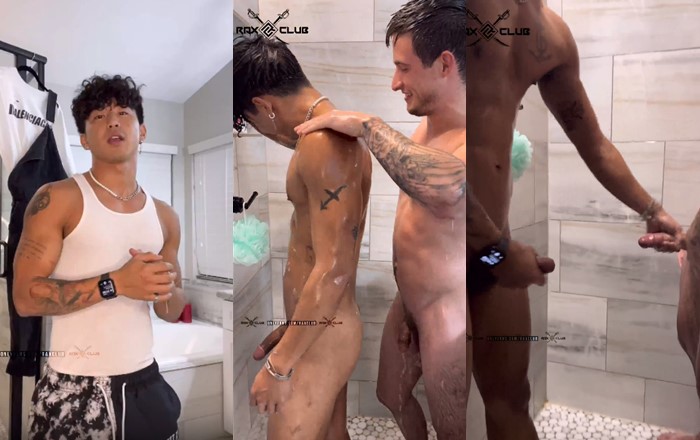 JustTheGays thumbnail for Raxclub – jerking together and kissing in the shower - amateur gay porn from OnlyFans, MyVidster, GayForFans and more! - 