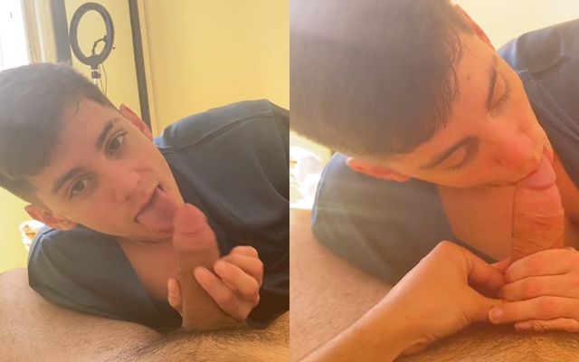 JustTheGays thumbnail for XaviBlinded and Facundo Sanchez – Quick POV blowjob - amateur gay porn from OnlyFans, MyVidster, GayForFans and more! - Latin, Oral, POV, Young & Twink