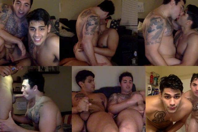 JustTheGays thumbnail for Bromance with roommate live
