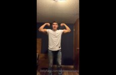 JustTheGays thumbnail for Flexing and jerking my cock while degrading you Andrew Santana - amateur gay porn from OnlyFans, MyVidster, GayForFans and more! - 