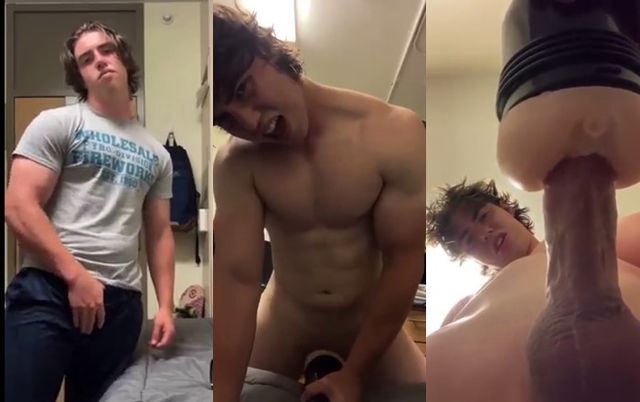 JustTheGays thumbnail for Young muscle stud fucks his flesh jack - amateur gay porn from OnlyFans, MyVidster, GayForFans and more! -