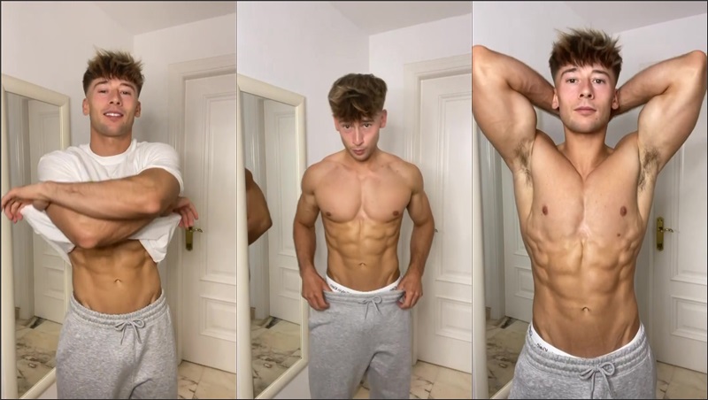 JustTheGays thumbnail for irish-x – flexing in sweatpants - amateur gay porn from OnlyFans, MyVidster, GayForFans and more! - Solo
