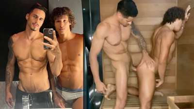 JustTheGays thumbnail for Yuri Diaz and Curly B fuck - amateur gay porn from OnlyFans, MyVidster, GayForFans and more! - 