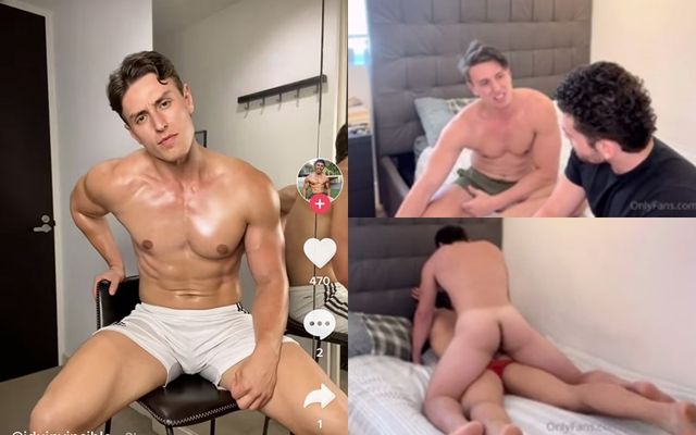 JustTheGays thumbnail for Australian stud Jackedownunder bottoms for the first time - amateur gay porn from OnlyFans, MyVidster, GayForFans and more! -
