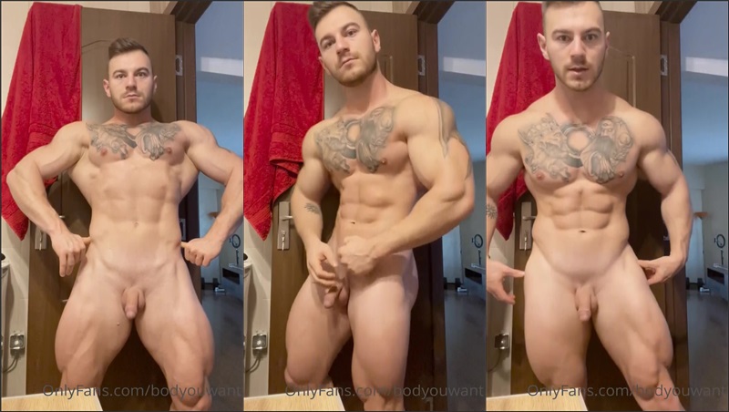 JustTheGays thumbnail for Bodyouwant flexes naked yet again - amateur gay porn from OnlyFans, MyVidster, GayForFans and more! - Solo