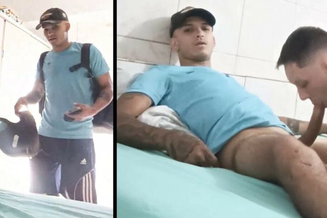 JustTheGays thumbnail for Fucking with the food delivery guy - amateur gay porn from OnlyFans, MyVidster, GayForFans and more! - Anal, Latin