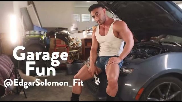 JustTheGays thumbnail for Jerking off in the garage and cumming – Edgar Solomon (edgarsolomon_fit) - amateur gay porn from OnlyFans, MyVidster, GayForFans and more! - 