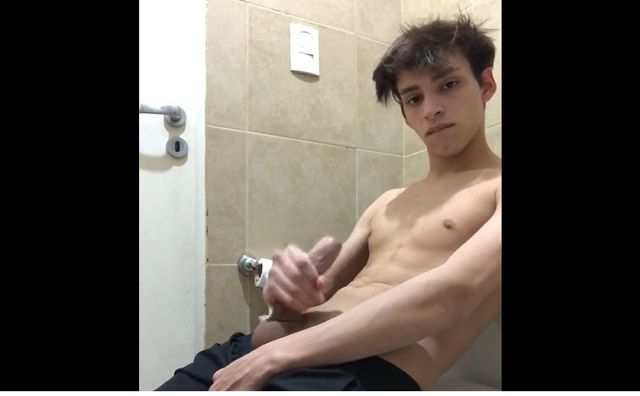 JustTheGays thumbnail for LucasTejero jerks off in the bathroom - amateur gay porn from OnlyFans, MyVidster, GayForFans and more! - Jerk Off