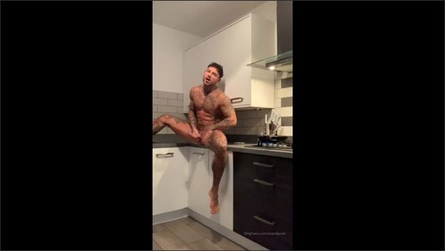 JustTheGays thumbnail for Sean Pratt (sean9pratt) jerks off in the kitchen while cooking - amateur gay porn from OnlyFans, MyVidster, GayForFans and more! - 