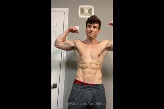 JustTheGays thumbnail for Showing off my muscles while degrading you smokinonjay - amateur gay porn from OnlyFans, MyVidster, GayForFans and more! - Muscle, video