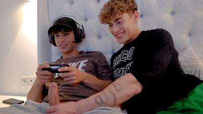 JustTheGays thumbnail for Do You Wanna Play? – Angel Dario Garcia (Alann23) and Melvin Moore fuck while playing video games - amateur gay porn from OnlyFans, MyVidster, GayForFans and more! - 