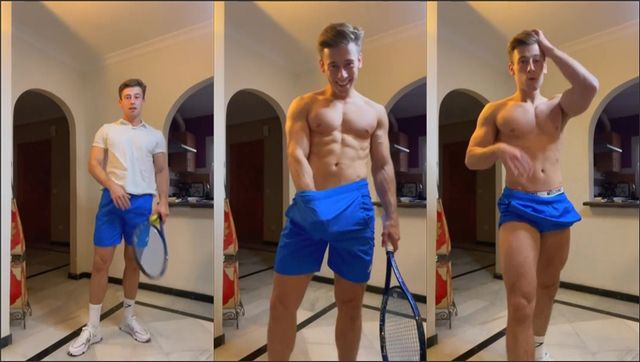 JustTheGays thumbnail for irish-x shows off his body and bulge - amateur gay porn from OnlyFans, MyVidster, GayForFans and more! -