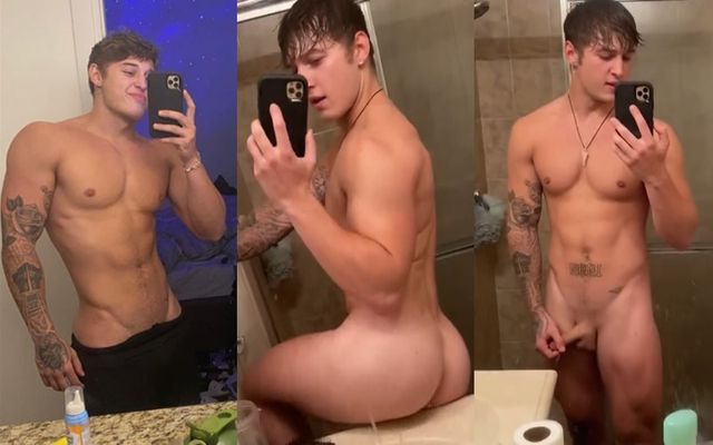 JustTheGays thumbnail for Rippedjosh shows off his cock and body - amateur gay porn from OnlyFans, MyVidster, GayForFans and more! - Solo