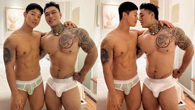 JustTheGays thumbnail for Big Cock X Big Ass – PinkyQuocNguyen and Saeroi fuck