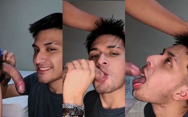 JustTheGays thumbnail for Deniel Valles takes his friend’s dick - amateur gay porn from OnlyFans, MyVidster, GayForFans and more! - Anal, Young & Twink
