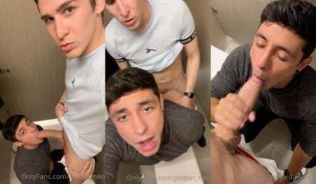JustTheGays thumbnail for Jordan Neo gets fucked by Hung Alberth in the bathroom stall - amateur gay porn from OnlyFans, MyVidster, GayForFans and more! - Anal, Big Cock, Latin