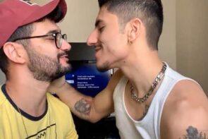 JustTheGays thumbnail for Marcus Goiano and Atlas Xavier fuck - amateur gay porn from OnlyFans, MyVidster, GayForFans and more! - 