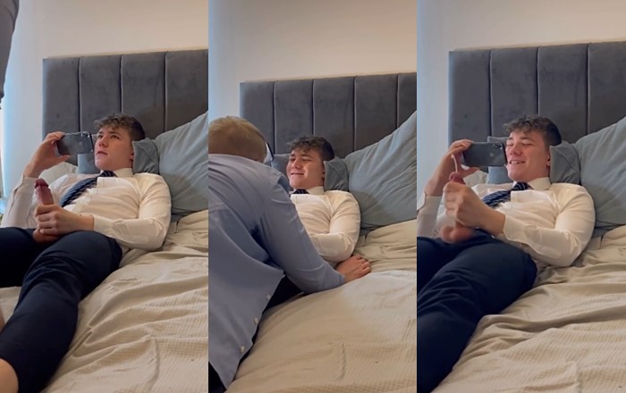 JustTheGays thumbnail for Schoolmate gets a blowjob - amateur gay porn from OnlyFans, MyVidster, GayForFans and more! - 