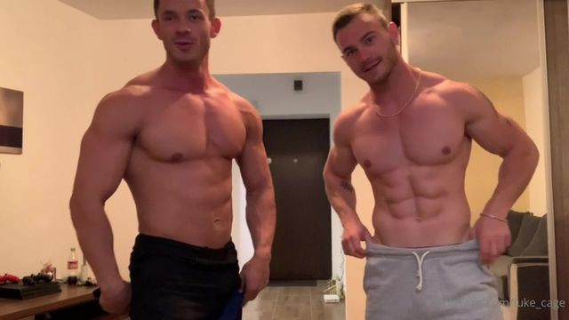 JustTheGays thumbnail for Showing off my muscles and cock with a mate – Luke Cage (luke_cage) - amateur gay porn from OnlyFans, MyVidster, GayForFans and more! - Muscle, video