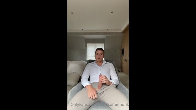 JustTheGays thumbnail for Jerking Off In My Suit And Covering Myself In Cum – Handsome-Hunk - amateur gay porn from OnlyFans, MyVidster, GayForFans and more! - 