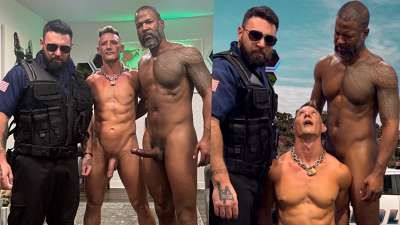 JustTheGays thumbnail for Joe Silver, Jax Thirio and Officer Moose fuck – We Went Streaking And Got Cought - amateur gay porn from OnlyFans, MyVidster, GayForFans and more! - Anal