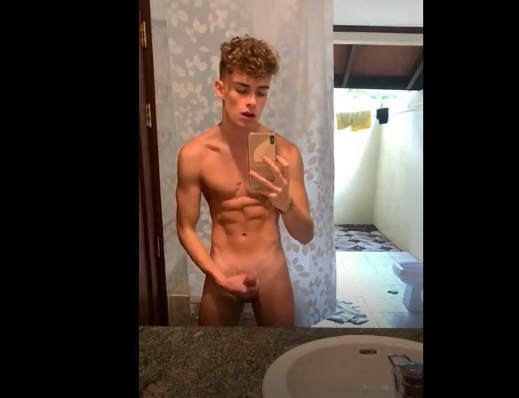 JustTheGays thumbnail for Romeo Twink jerks and cums in bathroom - amateur gay porn from OnlyFans, MyVidster, GayForFans and more! - 