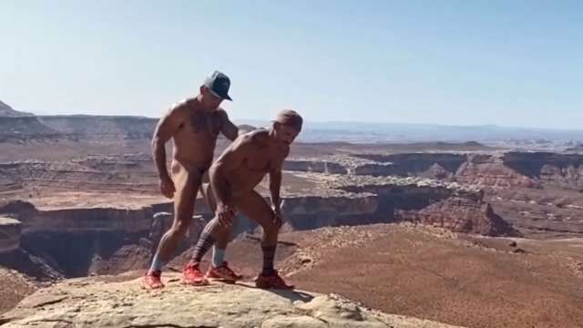 JustTheGays thumbnail for Canyon Rim Fuck – RFC - amateur gay porn from OnlyFans, MyVidster, GayForFans and more! - 