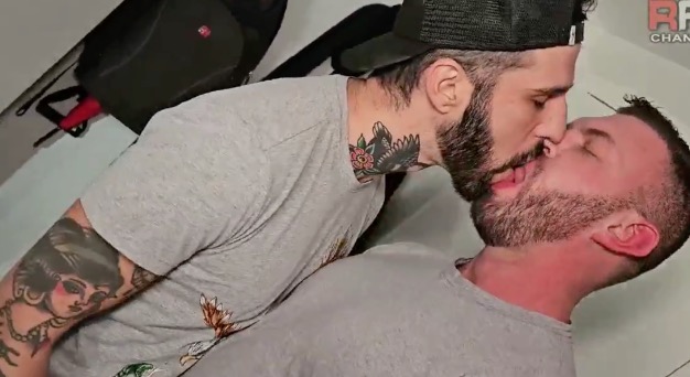 JustTheGays thumbnail for Hot fuck with Adam Gray and Romeo Davis - amateur gay porn from OnlyFans, MyVidster, GayForFans and more! - 