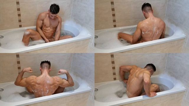 JustTheGays thumbnail for irish-x shows off in the bathtub - amateur gay porn from OnlyFans, MyVidster, GayForFans and more! - 