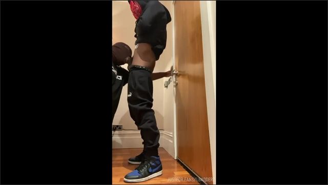 JustTheGays thumbnail for Lbadderz – an anonymous hallway suck - amateur gay porn from OnlyFans, MyVidster, GayForFans and more! - Anonymous, Oral