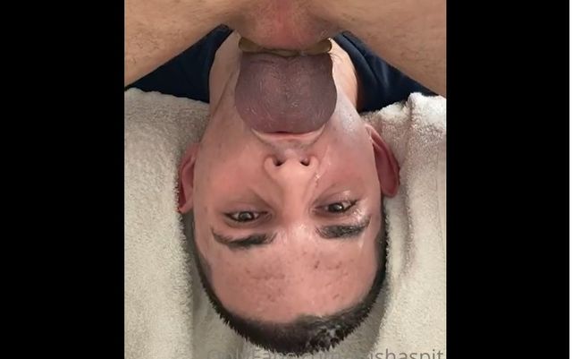 JustTheGays thumbnail for Mishaspit gets facefucked and gagged again - amateur gay porn from OnlyFans, MyVidster, GayForFans and more! - 