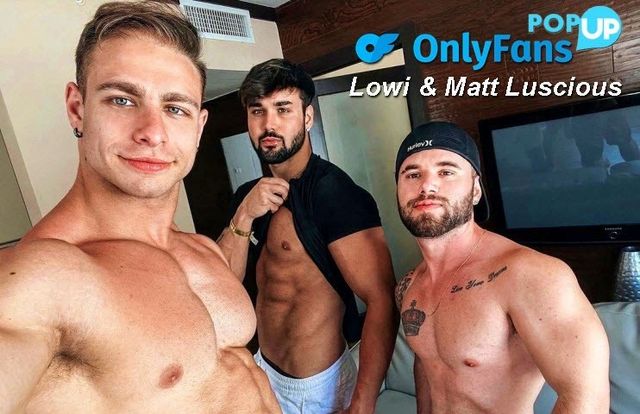 JustTheGays thumbnail for Rowan, Matt Luscious and Lowi – Hot makeout - amateur gay porn from OnlyFans, MyVidster, GayForFans and more! - video
