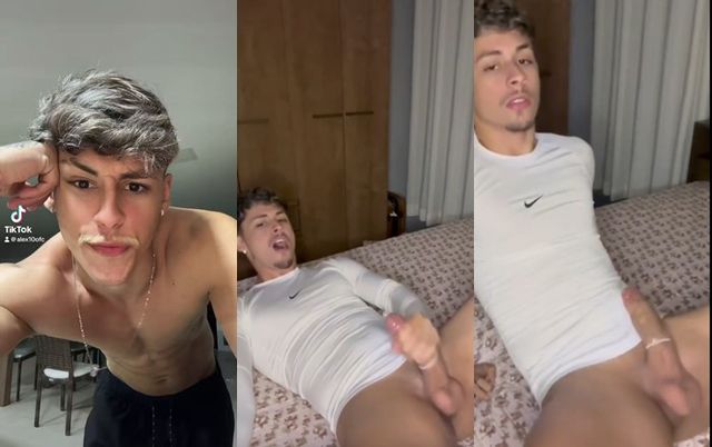 JustTheGays thumbnail for Alexmendes (alexwm10) cums into a condom - amateur gay porn from OnlyFans, MyVidster, GayForFans and more! - Shorts, video