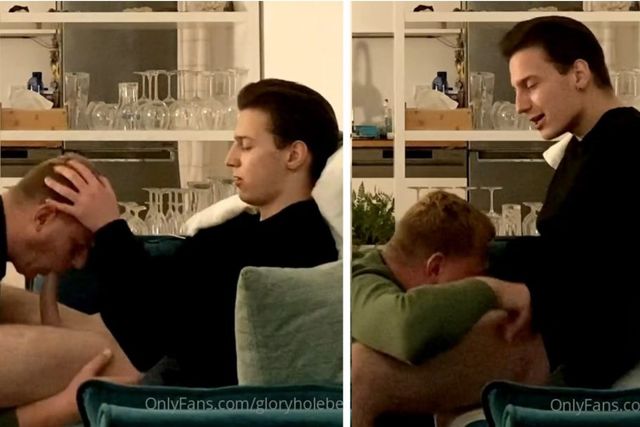 JustTheGays thumbnail for German Bad Boy gets blowojob from daddy – gloryholeberlin - amateur gay porn from OnlyFans, MyVidster, GayForFans and more! - Daddy, Oral