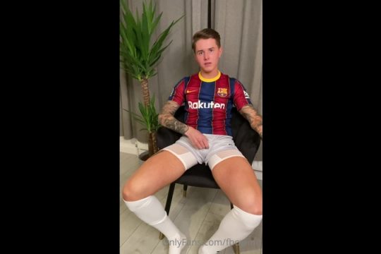 JustTheGays thumbnail for Jerking off after football practice fboyfinn - amateur gay porn from OnlyFans, MyVidster, GayForFans and more! - 