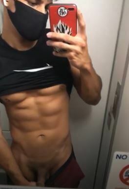 JustTheGays thumbnail for Sepanta Arya (hunksep) in bathroom on the plane - amateur gay porn from OnlyFans, MyVidster, GayForFans and more! -