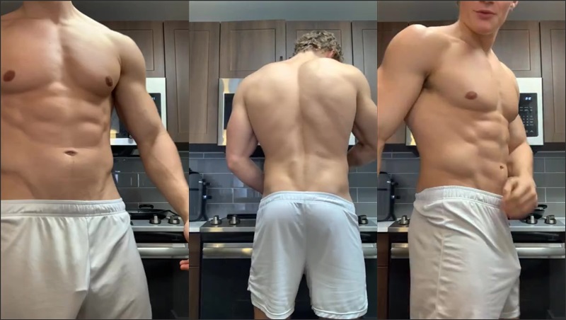 JustTheGays thumbnail for ShreddedC – degrading you in the kitchen - amateur gay porn from OnlyFans, MyVidster, GayForFans and more! - Solo