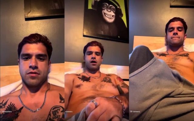 JustTheGays thumbnail for Tiktoker shows off his bulge before bed - amateur gay porn from OnlyFans, MyVidster, GayForFans and more! - 