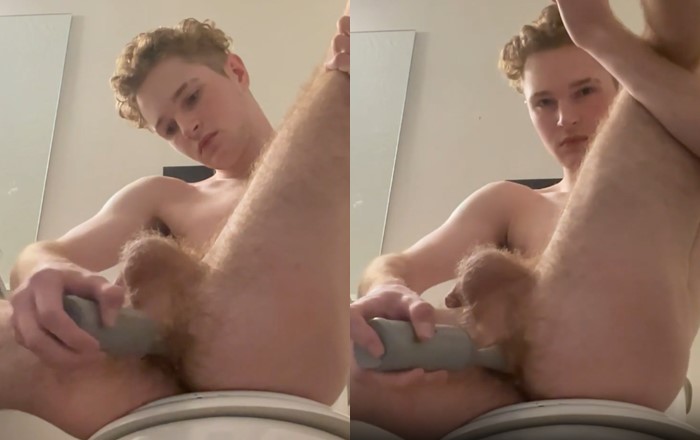 JustTheGays thumbnail for Twink fucks himself with a toy in the bathroom - amateur gay porn from OnlyFans, MyVidster, GayForFans and more! - Toys, Young & Twink