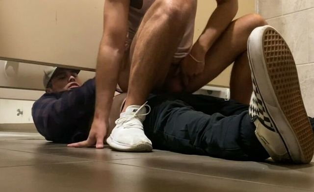 JustTheGays thumbnail for CruisingSoCal – Anonymous fucking in the public bathroom - amateur gay porn from OnlyFans, MyVidster, GayForFans and more! -