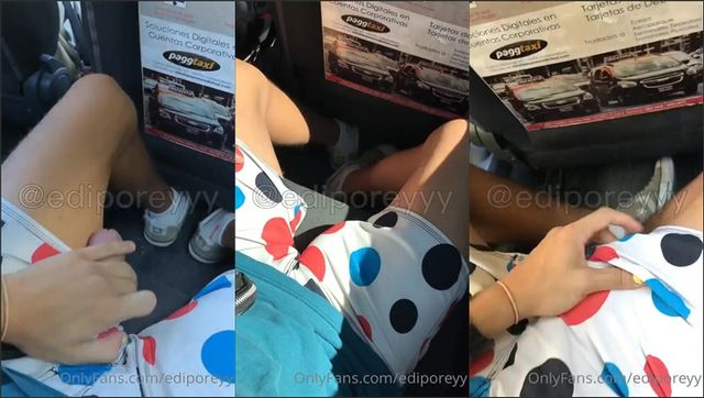 JustTheGays thumbnail for ediporeyy takes out his cock in the back of a taxi - amateur gay porn from OnlyFans, MyVidster, GayForFans and more! -