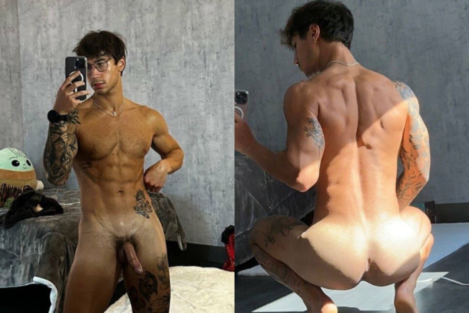 JustTheGays thumbnail for Evan Lamicella shows off his dick and ass - amateur gay porn from OnlyFans, MyVidster, GayForFans and more! - 