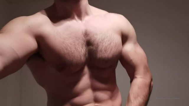 JustTheGays thumbnail for Showing off my big hard muscles – BeastMuscleShow - amateur gay porn from OnlyFans, MyVidster, GayForFans and more! - Muscle, Solo