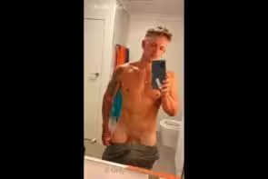 JustTheGays thumbnail for Taking off my clothes and showing off my hard cock Christian Haze - amateur gay porn from OnlyFans, MyVidster, GayForFans and more! - video